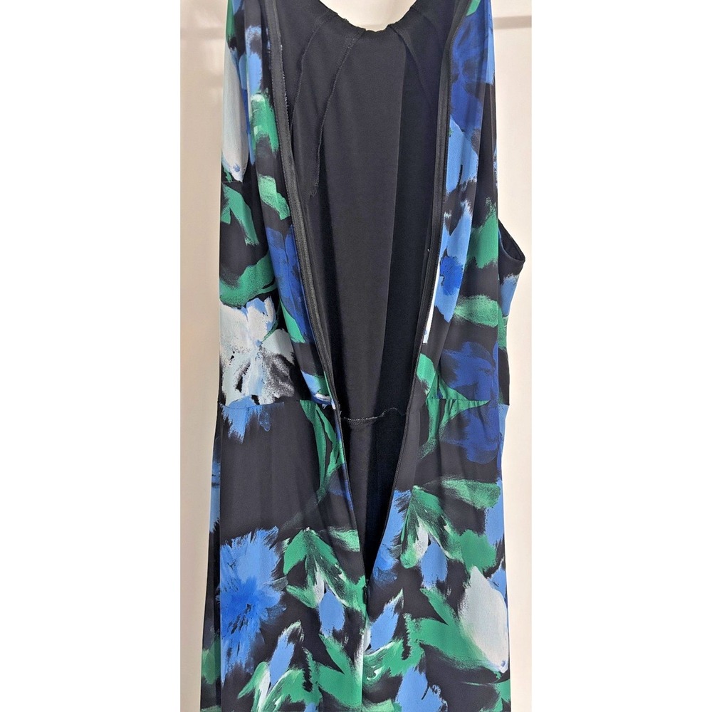 Adrianna Papell Women's Floral Maxi Jumpsuit Halter Neck Size 20W Travel Cruises - Picture 5 of 11